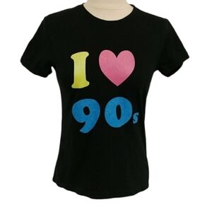 I Love 90's Vintage Retro Graphic T Shirt Small